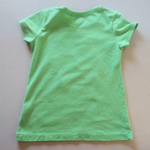 St. Patrick's Day girl's size 6 green and pink top - Picture 6 of 13